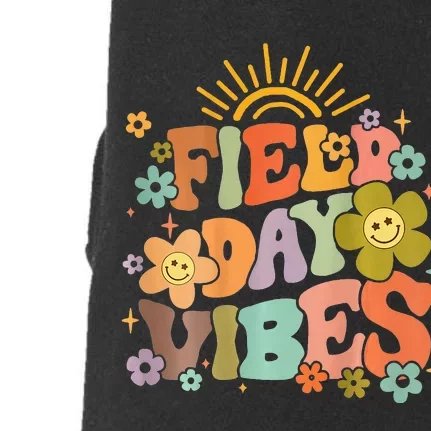 Field Day Vibes Summer Teacher Last Day Of School Doggie 3-End Fleece Hoodie