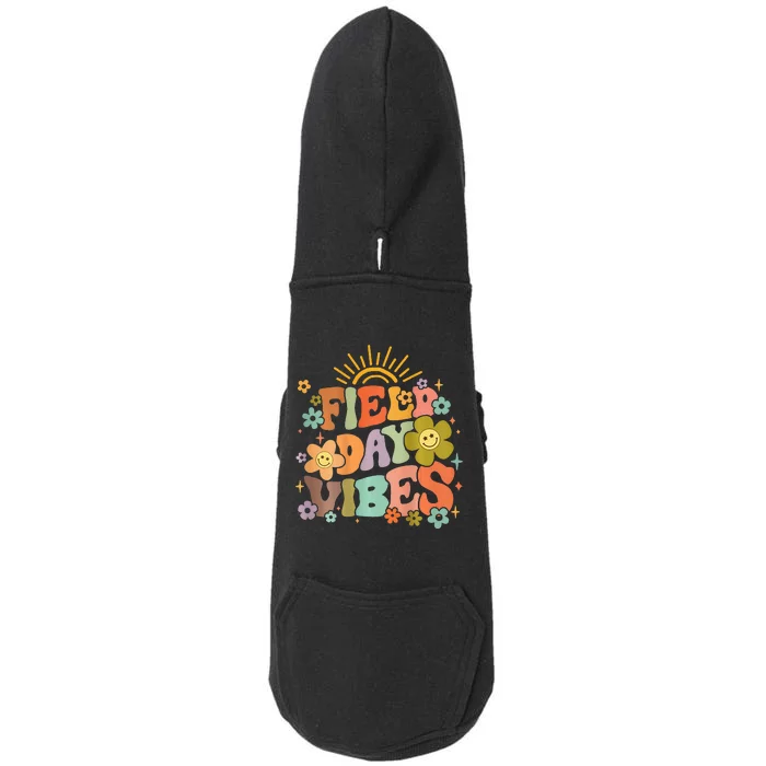 Field Day Vibes Summer Teacher Last Day Of School Doggie 3-End Fleece Hoodie