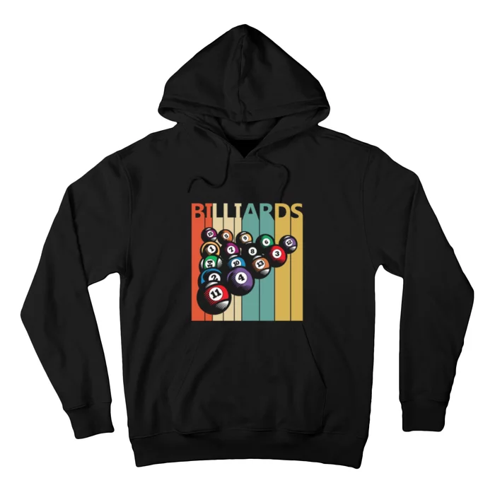 Father's Day Vintage Billiards Pool Player Gift For Dad Hoodie