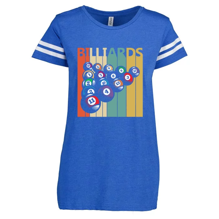 Father's Day Vintage Billiards Pool Player Gift For Dad Enza Ladies Jersey Football T-Shirt