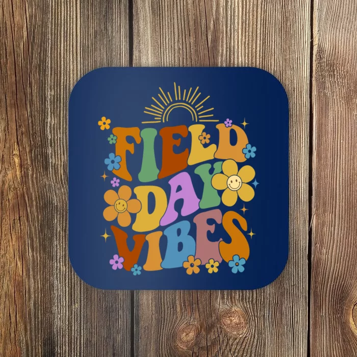 Field Day Vibes Colorful Floral Coaster