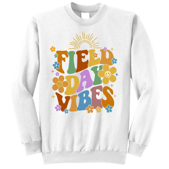 Field Day Vibes Colorful Floral Sweatshirt