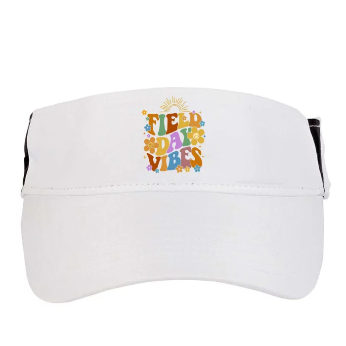 Field Day Vibes Colorful Floral Adult Drive Performance Visor