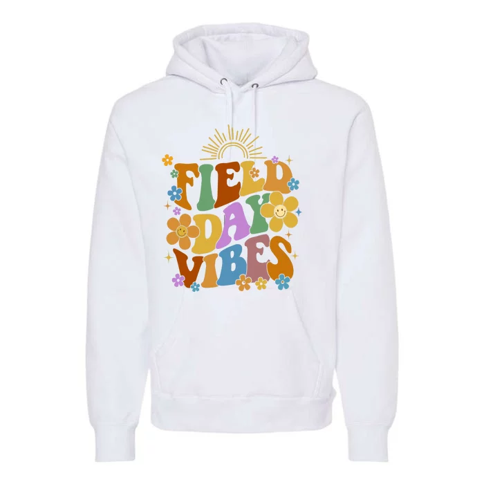 Field Day Vibes Colorful Floral Premium Hoodie