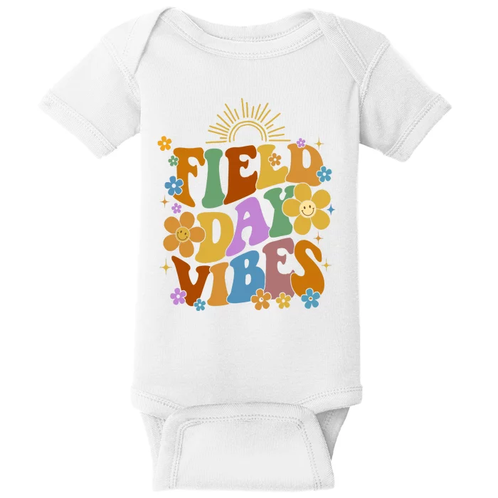 Field Day Vibes Colorful Floral Baby Bodysuit