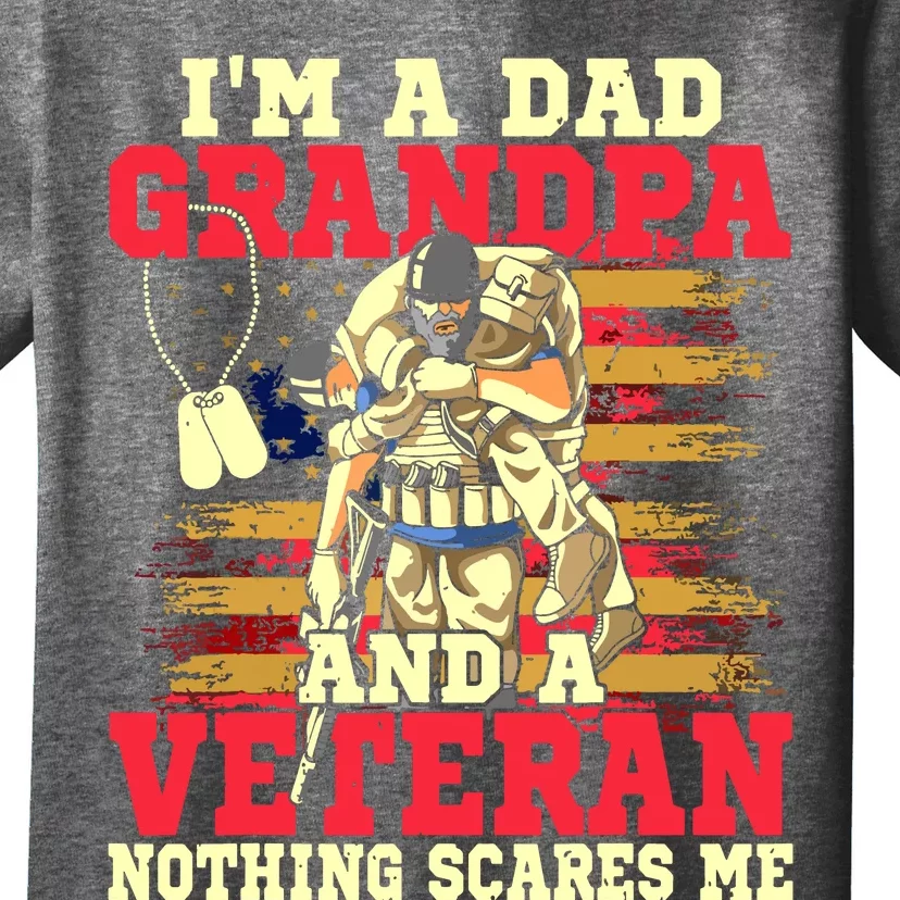 Father's Day Veterans Day I'm A Dad Grandpa And A Veteran T-Shirt