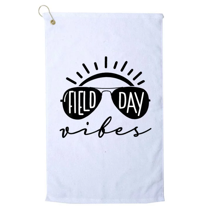 Field Day Vibes Funny For Teacher Field Day 2024 Platinum Collection Golf Towel