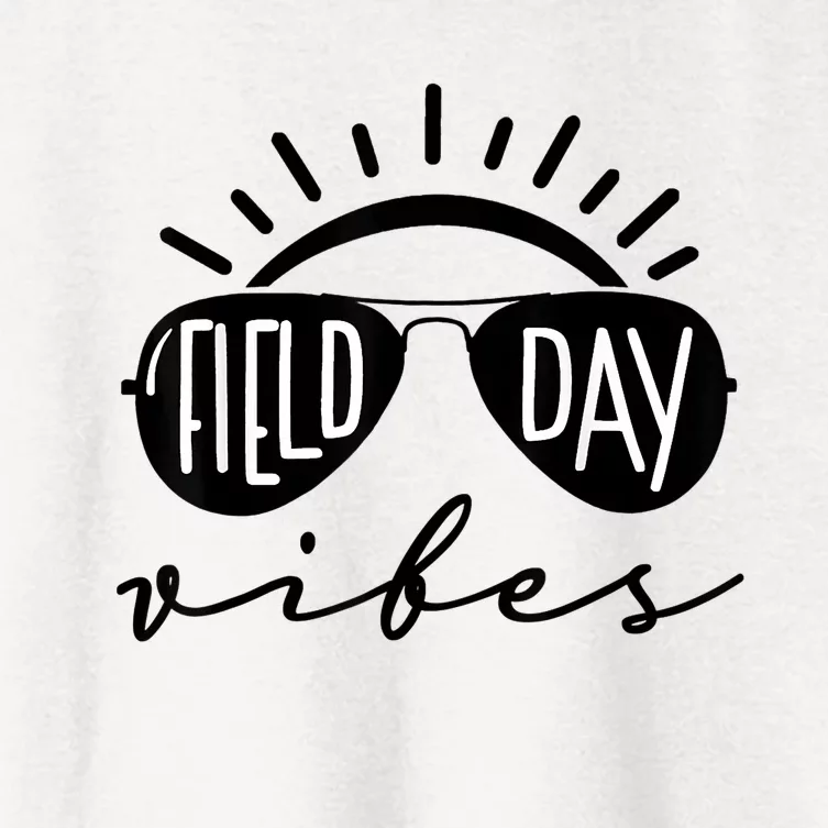 Field Day Vibes Funny For Teacher Field Day 2024 Women's Crop Top Tee