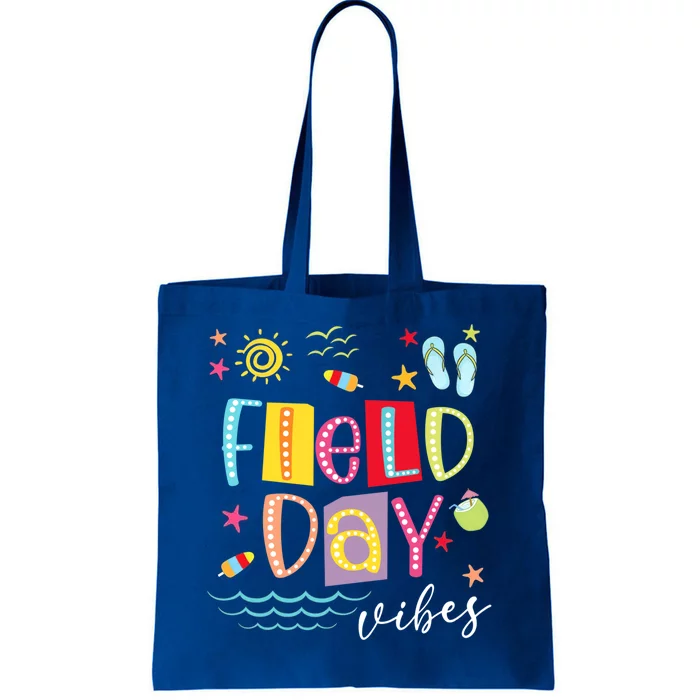 Field Day Vibes On Summer Teacher Field Day 2024 Gift Tote Bag