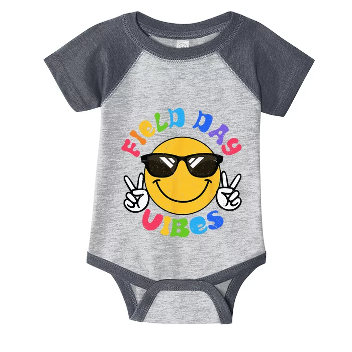 Field Day Vibes Vintage Field Day Teachers Students Infant Baby Jersey Bodysuit