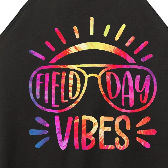 Field Day Vibes Hippie Tie Dye Last Day Of School Field Day Women’s Perfect Tri Rocker Tank