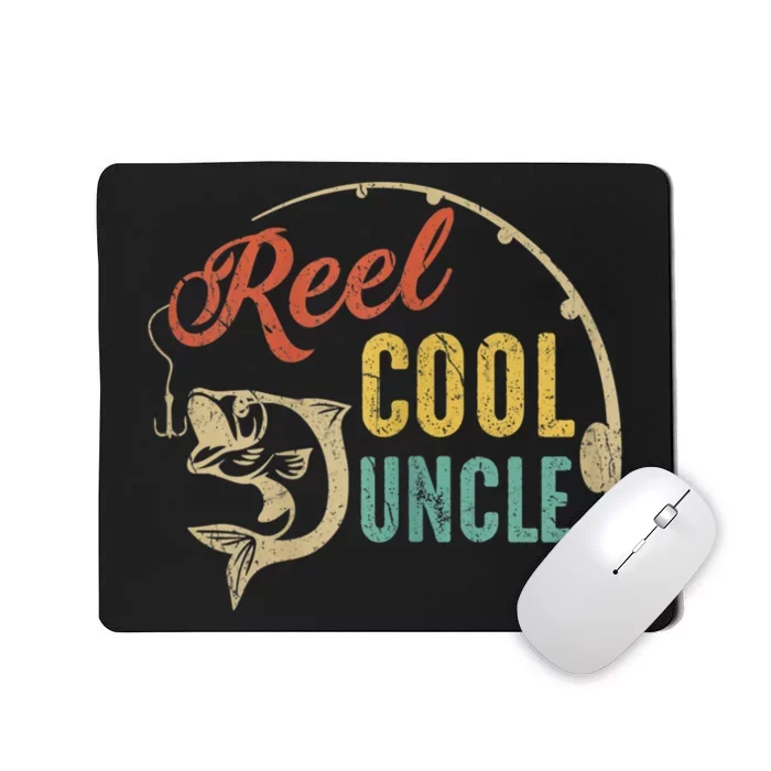 Fathers Day Vintage Fishing Reel Cool Uncle Mousepad