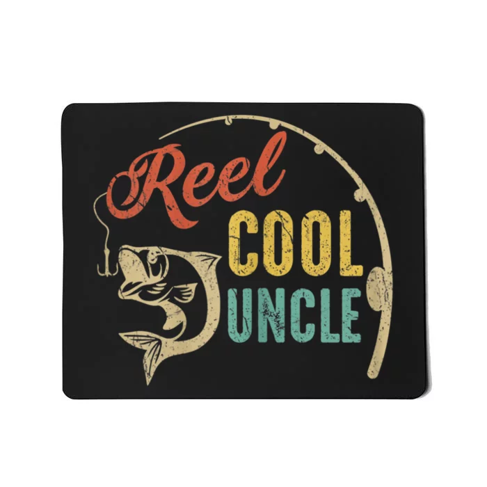 Fathers Day Vintage Fishing Reel Cool Uncle Mousepad