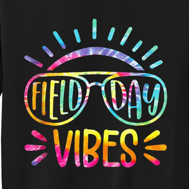 Field Day Vibes Tie Dye Last Day Of School Cool Game Day Sweatshirt