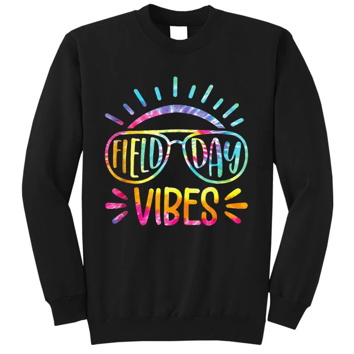 Field Day Vibes Tie Dye Last Day Of School Cool Game Day Sweatshirt