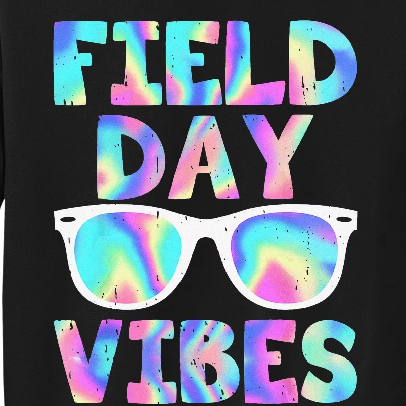 Field Day Vibes Last Day School Field Day Teacher Sunglasses Sweatshirt