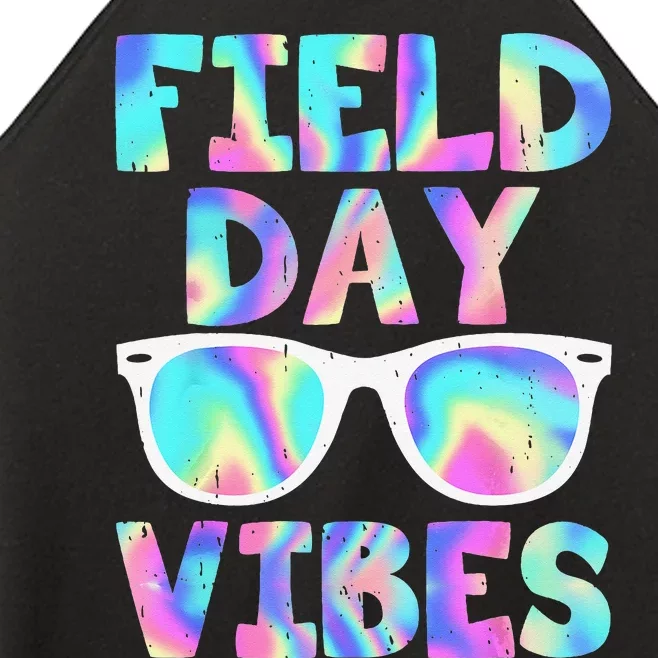 Field Day Vibes Last Day School Field Day Teacher Sunglasses Women’s Perfect Tri Rocker Tank