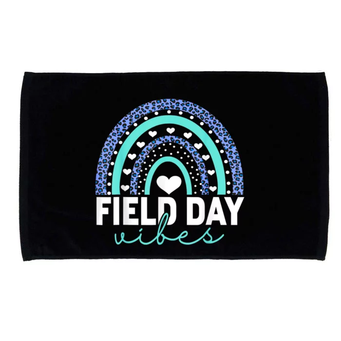 Field Day Vibes Funny Rainbow Graphic Design Great Gift Microfiber Hand Towel