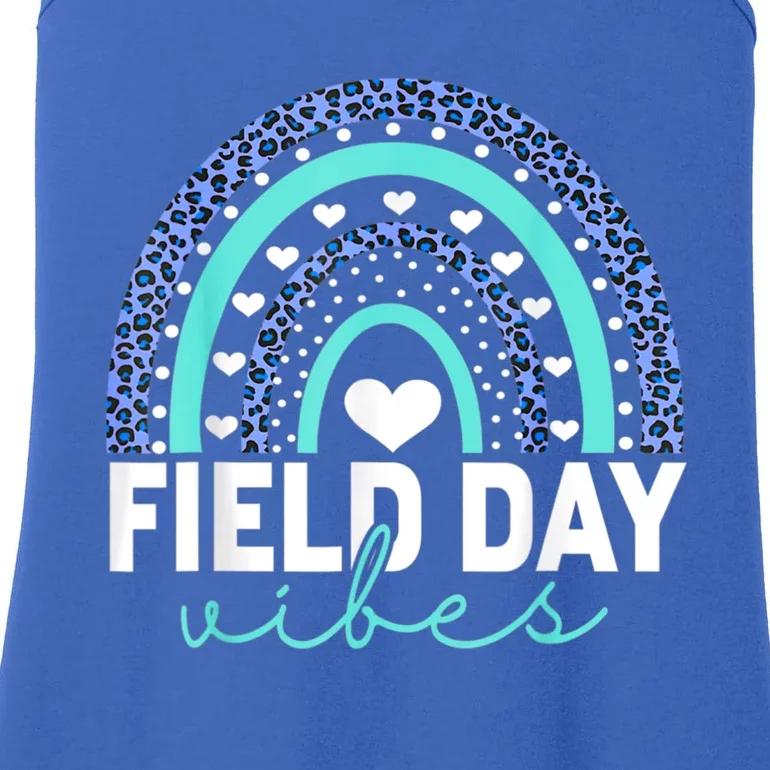 Field Day Vibes Funny Rainbow Graphic Design Great Gift Ladies Essential Tank