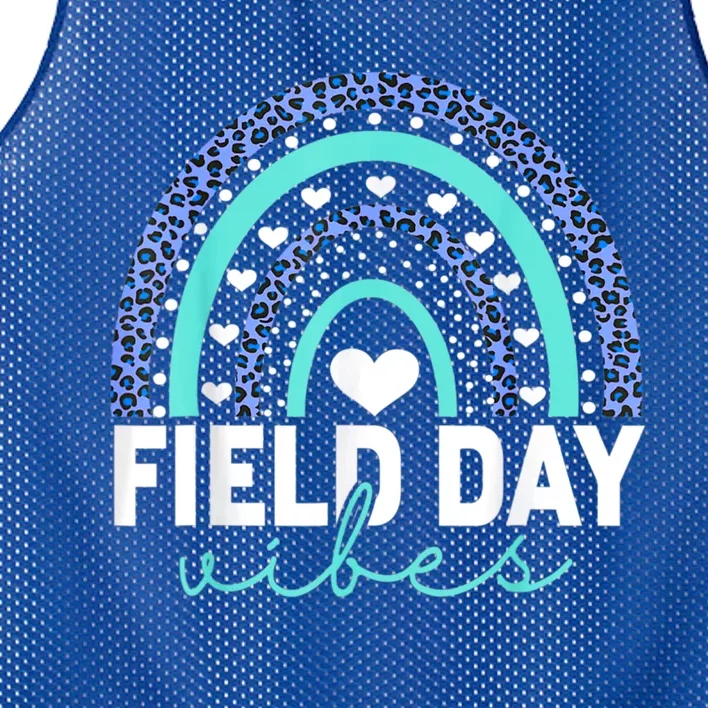 Field Day Vibes Funny Rainbow Graphic Design Great Gift Mesh Reversible Basketball Jersey Tank