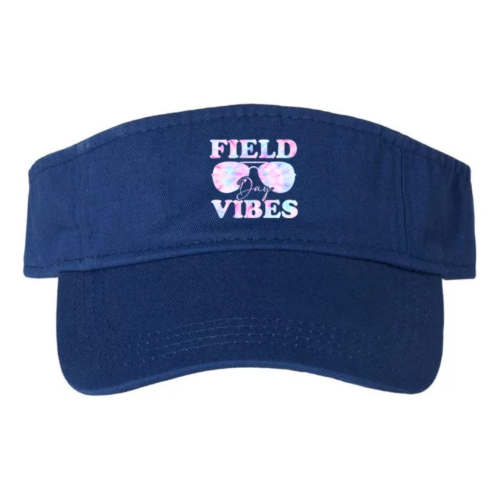 Field Day Vibes Tie Dye For Teacher Field Day Meaningful Gift Valucap Bio-Washed Visor