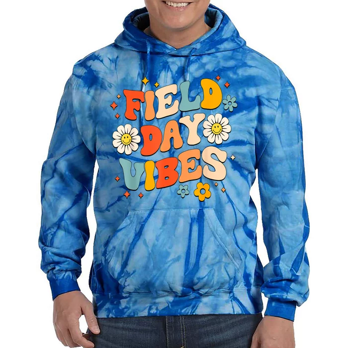 Field Day Vibes Funny For Teacher Happy Field Day 2024 Great Gift Tie Dye Hoodie