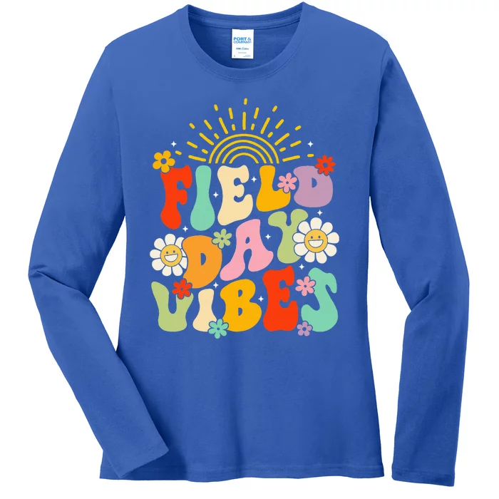 Field Day Vibes Funny For Teacher Ladies Long Sleeve Shirt