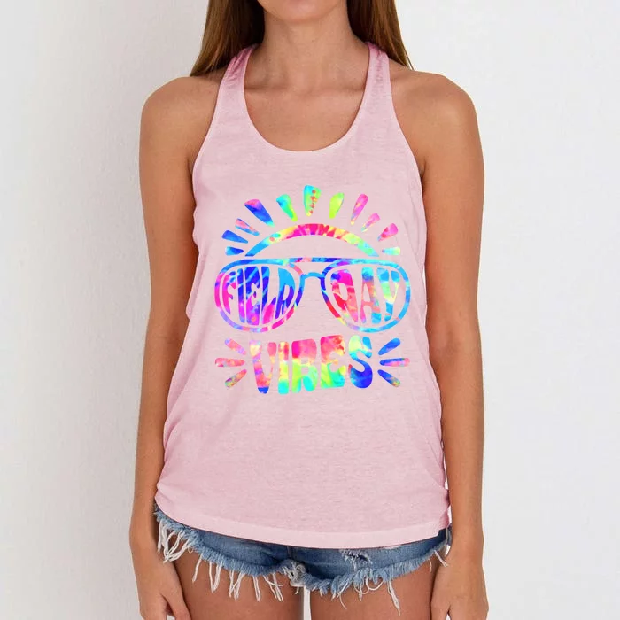 Field Day Vibes Funny For Teacher Happy Field Day 2024 Gift Women's Knotted Racerback Tank