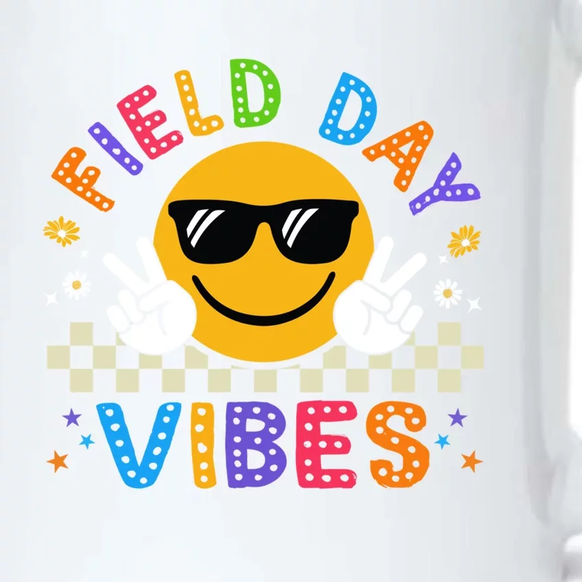 Field Day Vibes Funny Summer Glasses Teacher Field Day Meaningful Gift Black Color Changing Mug