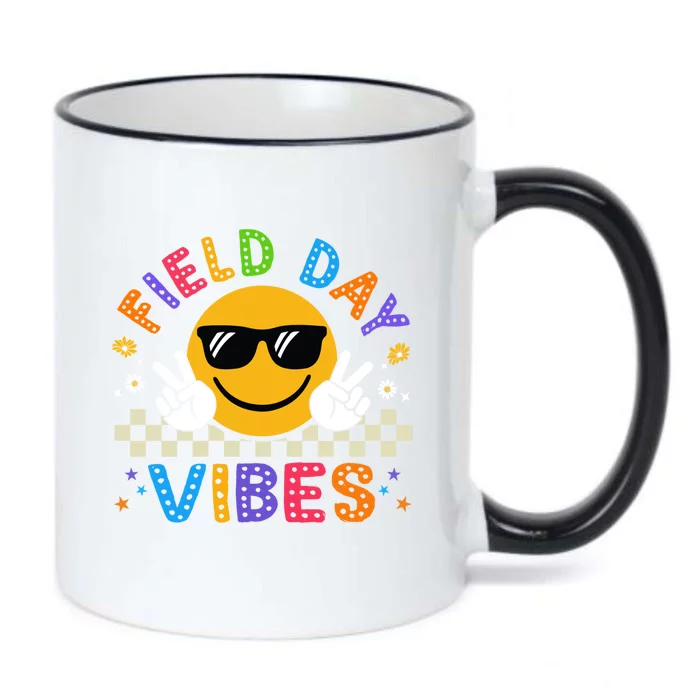 Field Day Vibes Funny Summer Glasses Teacher Field Day Meaningful Gift Black Color Changing Mug