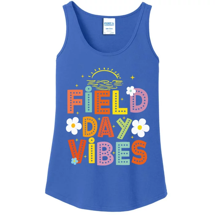 Field Day Vibes Funny For Teacher Happy Field Day 2024 Cute Gift Ladies Essential Tank