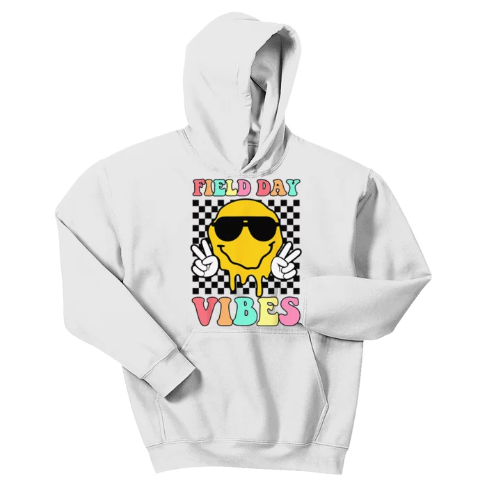 Field Day Vibes Summer Teacher Last Day Of School Kids Hoodie