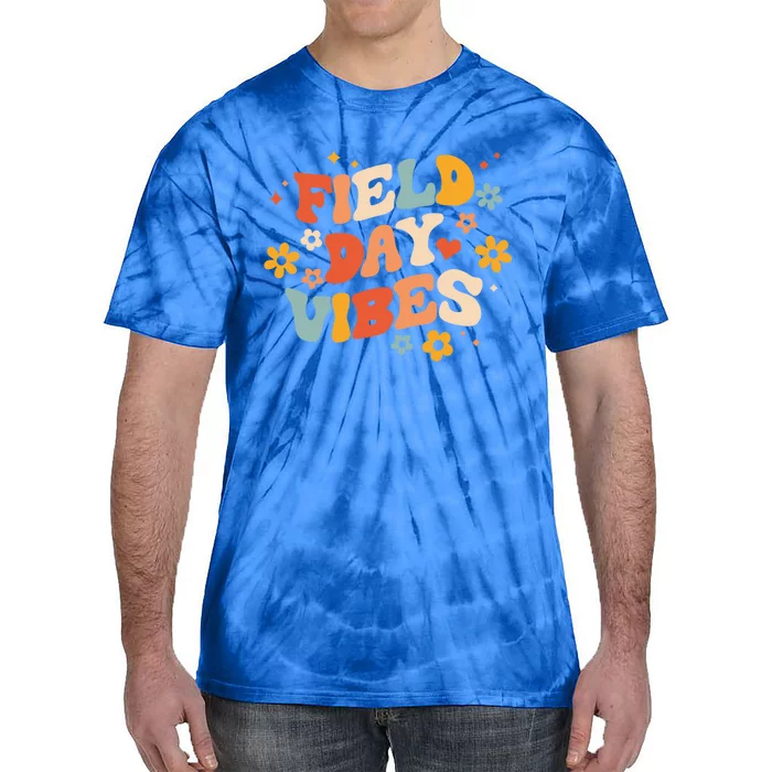 Field Day Vibes Funny For Teacher Happy Field Day Cute Gift Tie-Dye T-Shirt