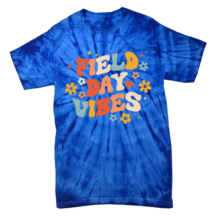 Field Day Vibes Funny For Teacher Happy Field Day Cute Gift Tie-Dye T-Shirt