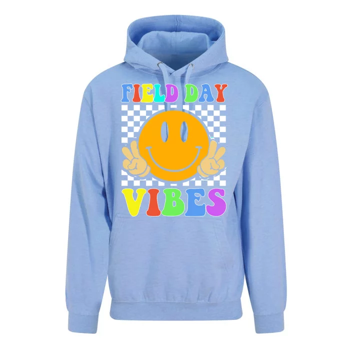 Field Day Vibes Smile Face 1st Day Of School Students And Teachers Unisex Surf Hoodie