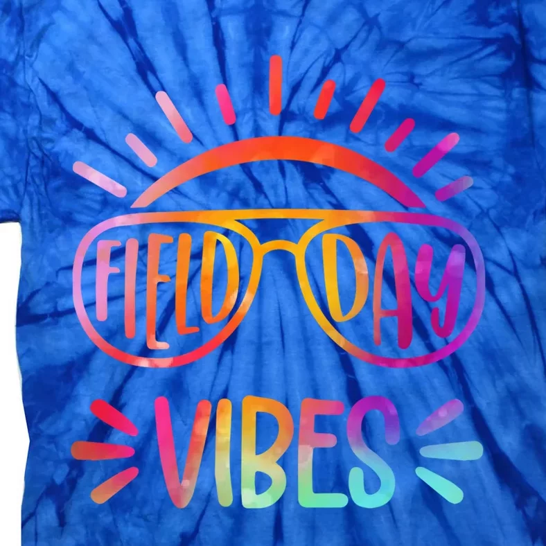 Field Day Vibes Funny Gift For Teacher Field Day Year Gift Tie-Dye T-Shirt