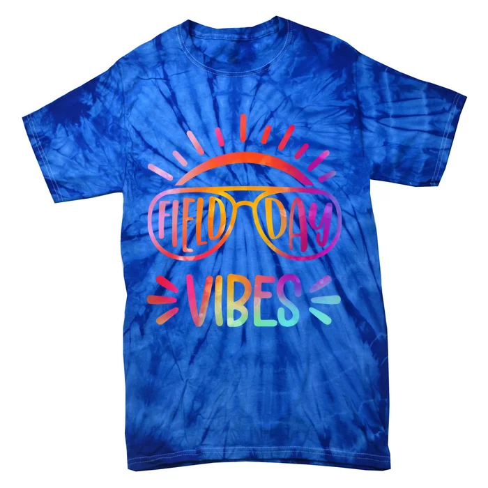 Field Day Vibes Funny Gift For Teacher Field Day Year Gift Tie-Dye T-Shirt