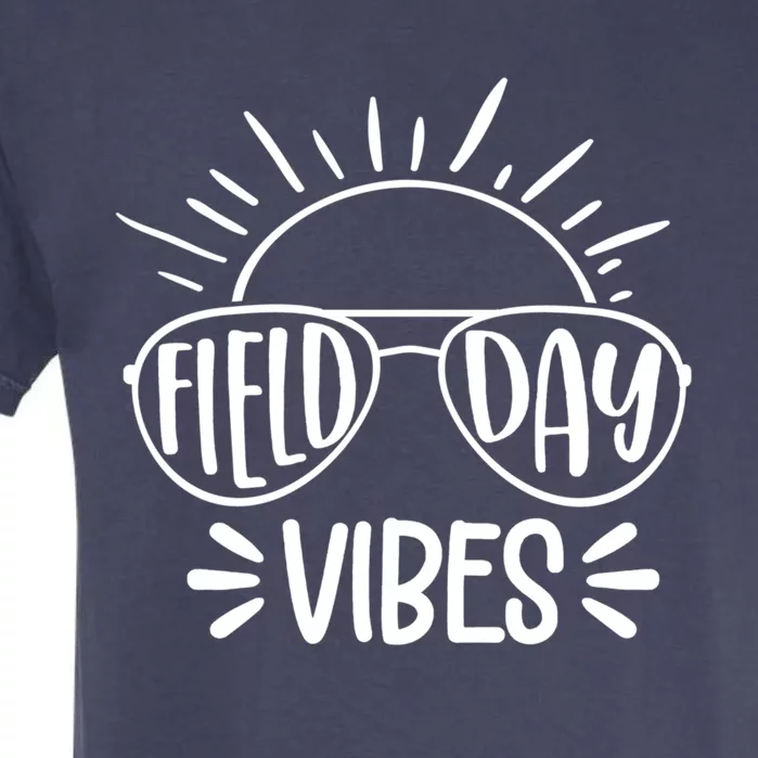 Field Day Vibes Funny Summer Glasses Teacher Field Day Gift Garment-Dyed Heavyweight T-Shirt