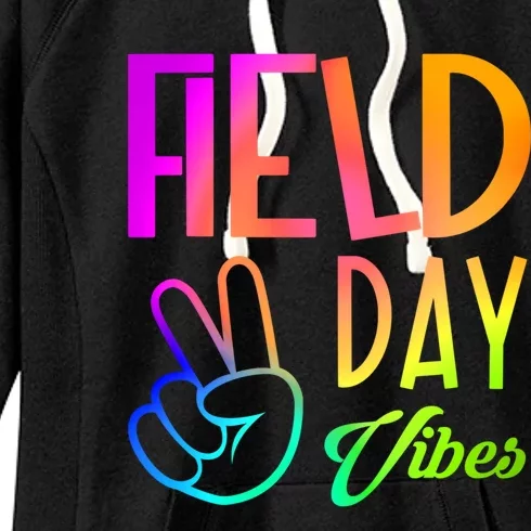 Field Day Vibes Funny Teacher Field Day Gift Women's Fleece Hoodie