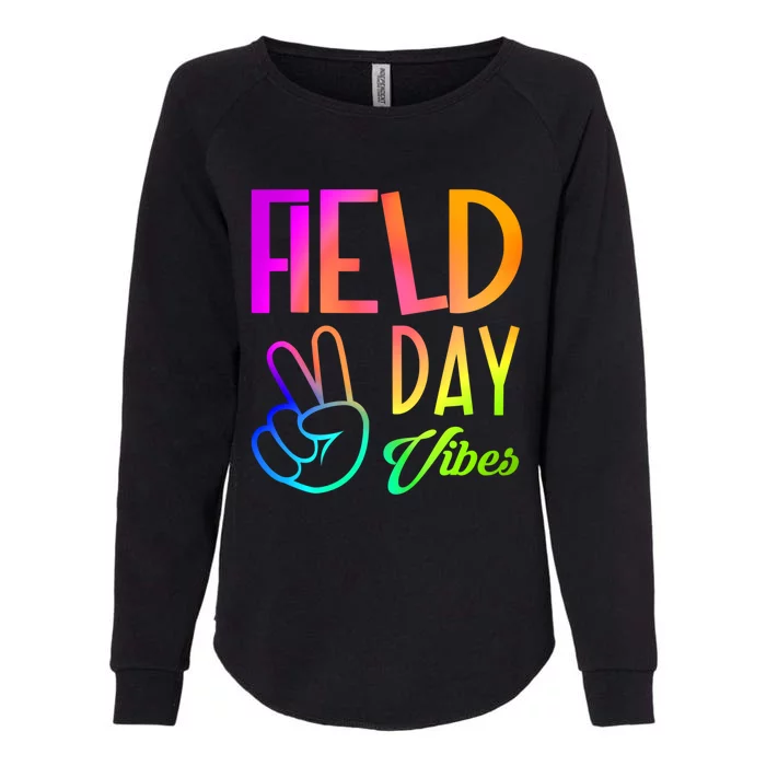 Field Day Vibes Funny Teacher Field Day Gift Womens California Wash Sweatshirt