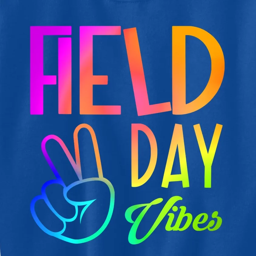 Field Day Vibes Funny Teacher Field Day Gift Kids Sweatshirt