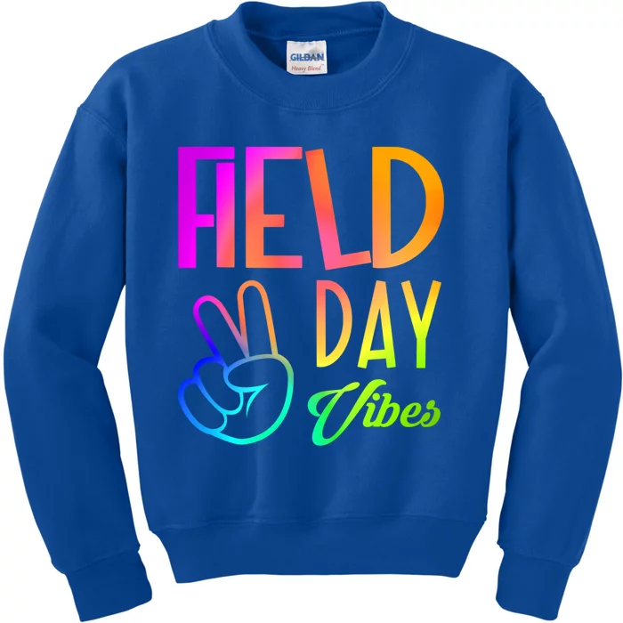 Field Day Vibes Funny Teacher Field Day Gift Kids Sweatshirt