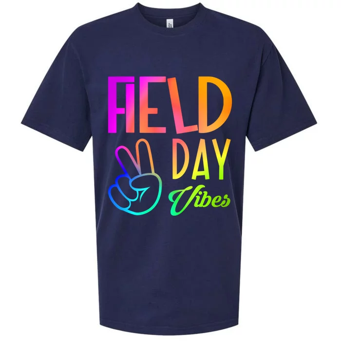 Field Day Vibes Funny Teacher Field Day Gift Sueded Cloud Jersey T-Shirt