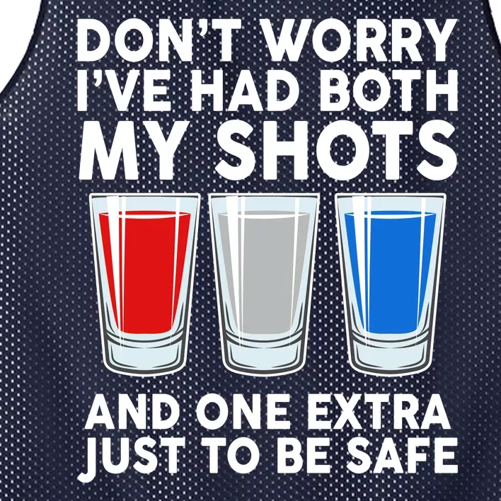 Funny Don't Worry I've Had Both My Shots Mesh Reversible Basketball Jersey Tank