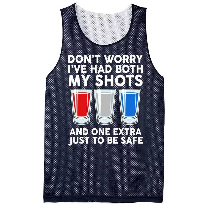 Funny Don't Worry I've Had Both My Shots Mesh Reversible Basketball Jersey Tank