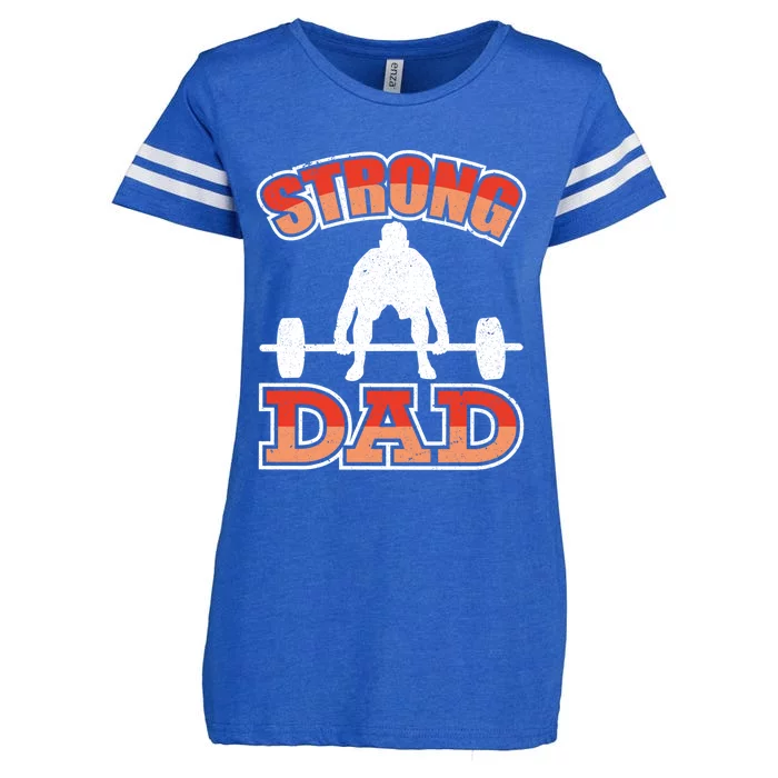 Fathers Day Worlds Best Father Meaningful Gift Enza Ladies Jersey Football T-Shirt