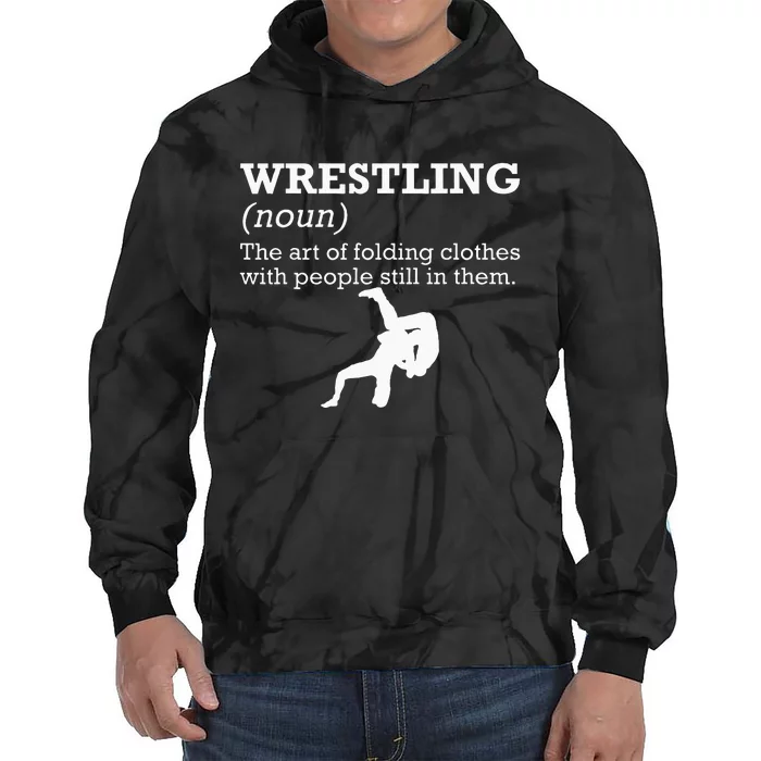 Funny Definition Wrestling Wrestler Tie Dye Hoodie