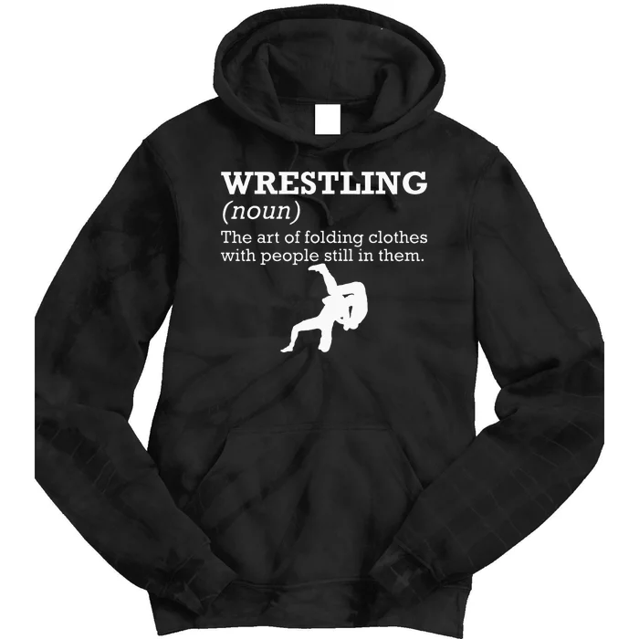 Funny Definition Wrestling Wrestler Tie Dye Hoodie