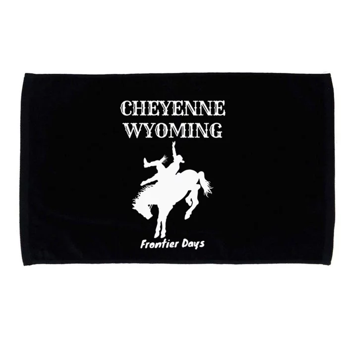 Frontier Days Western Rodeo Cheyenne Wyoming Bronc Microfiber Hand Towel