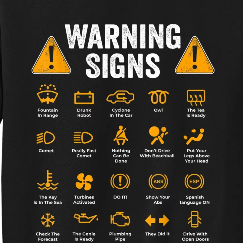 Funny Driving Warning Signs 101 Auto Mechanic Gift Driver Sweatshirt